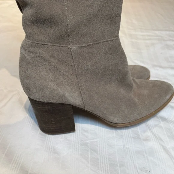 Tan suede leather Women's Boots - pointed toe size 7.5 - Picture 8 of 10